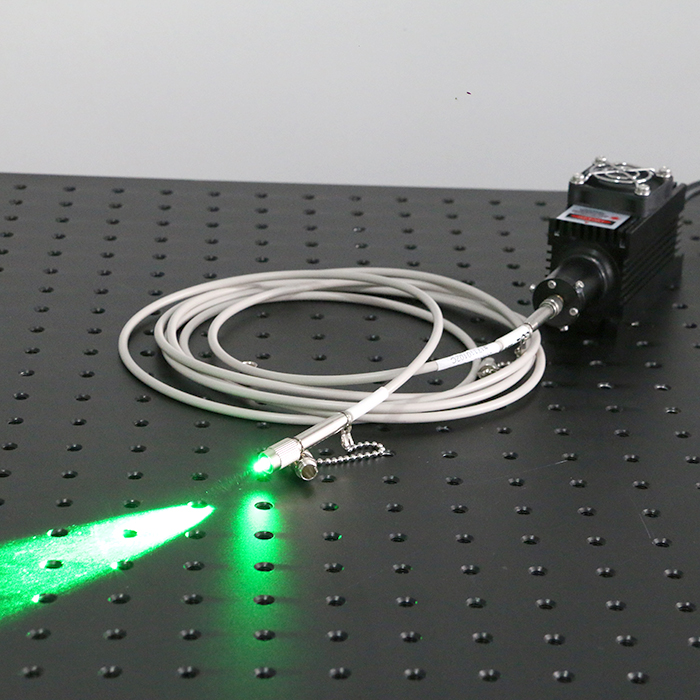 532nm 100mW Green Fiber coupled laser with power supply